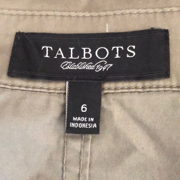 Talbots Olive Green Lightweight Blazer Jacket size 6 - Picture 8 of 9